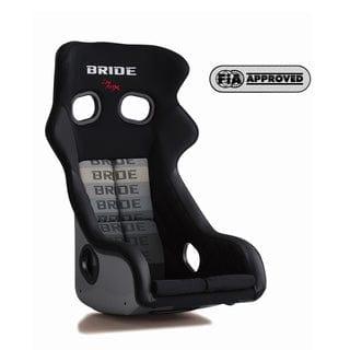 Bride Xero CS Fixed Bucket Seat - Frp - Grey Graduation-H02GSF - Rzcrewgarage