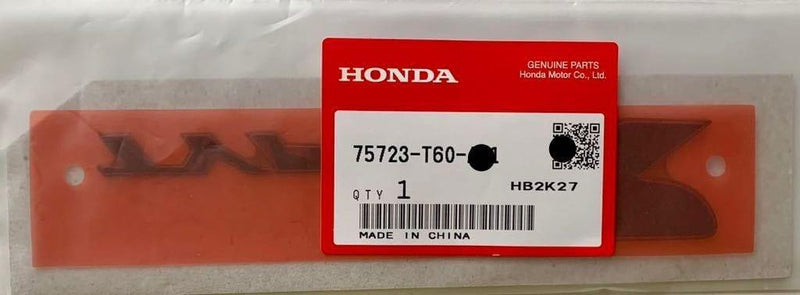Genuine Honda Parts - EMBLEM, REAR (TYPE R) - Honda - Civic Type R FL5 - 75723-T60-A01 - Rzcrew Garage