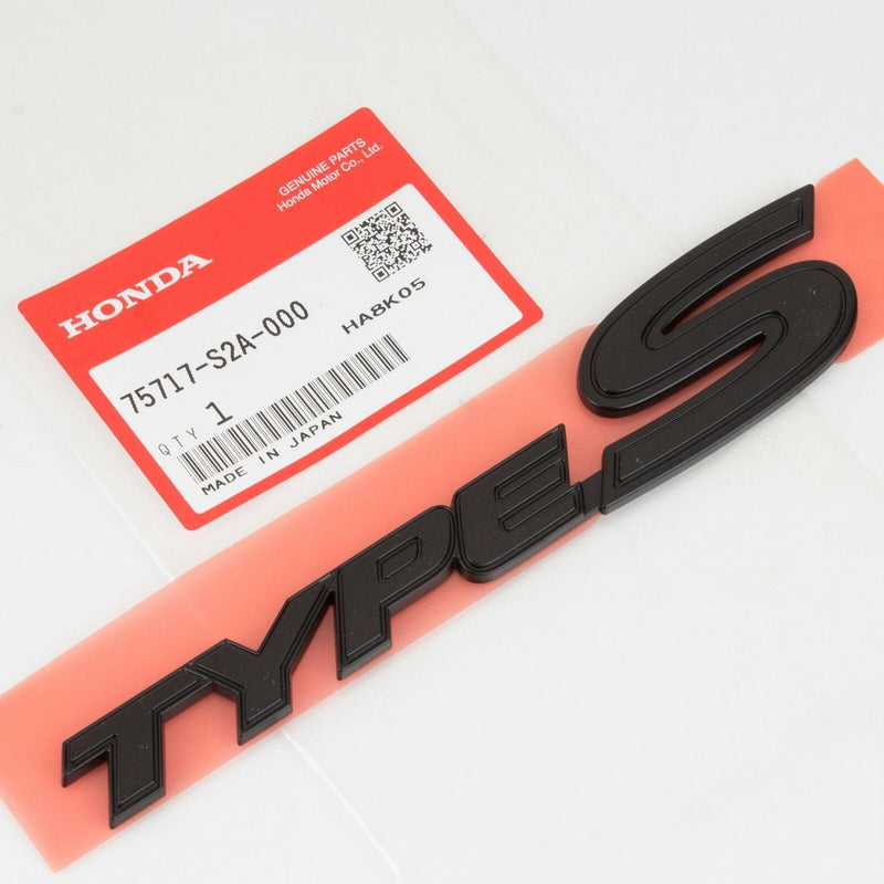 Genuine Honda Parts - Rear Type S black emblem - Nissan - S2000 AP1/AP2 - 75717-S2A-000 - Rzcrew Garage