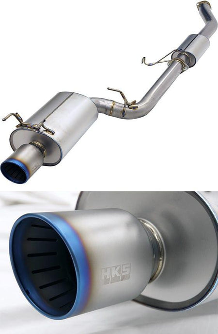 HKS Super Turbo Muffler Ti Exhaust System - Nissan - Skyline GT-R BNR32 - 31029-AN007