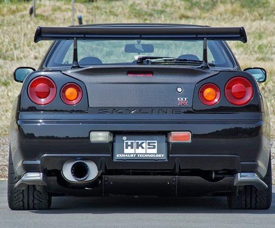 HKS Super Turbo Muffler Ti Exhaust System - Nissan - Skyline GT-R BNR34 - 31029-AN009