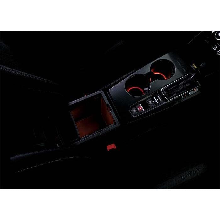 Honda Modulo Center Console & Drink Holder Red Illumination Oem - Honda - Civic FL1 CVT-08E16-T43-A00C - Rzcrewgarage