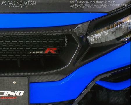 Js Racing - Front Sports Grill Carbon - Honda - Civic Type R FK8 - [variant sku] - RZCrewGarage