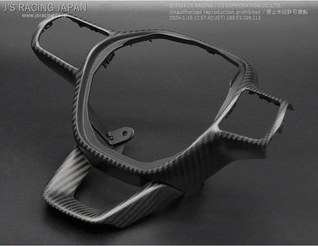Js Racing - Sports Steering Carbon/Leather with carbon garnish set - Honda Civic Type R FL5 - [variant sku] - RZCrewGarage