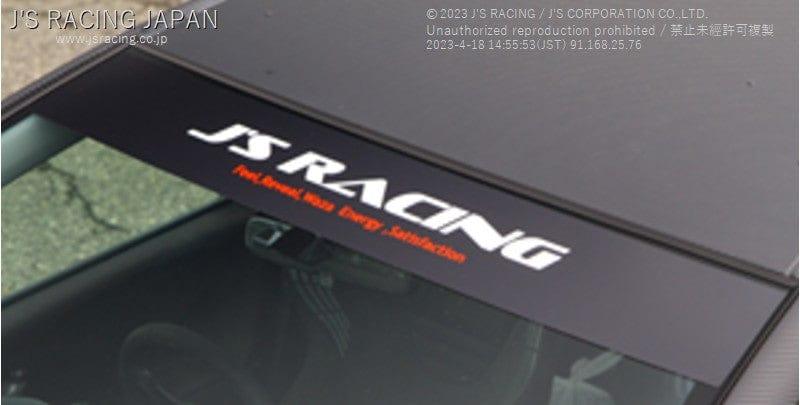 Js Racing - Window Sticker Black - Honda - WWS-01-BK - WWS-01-BK - Rzcrew Garage