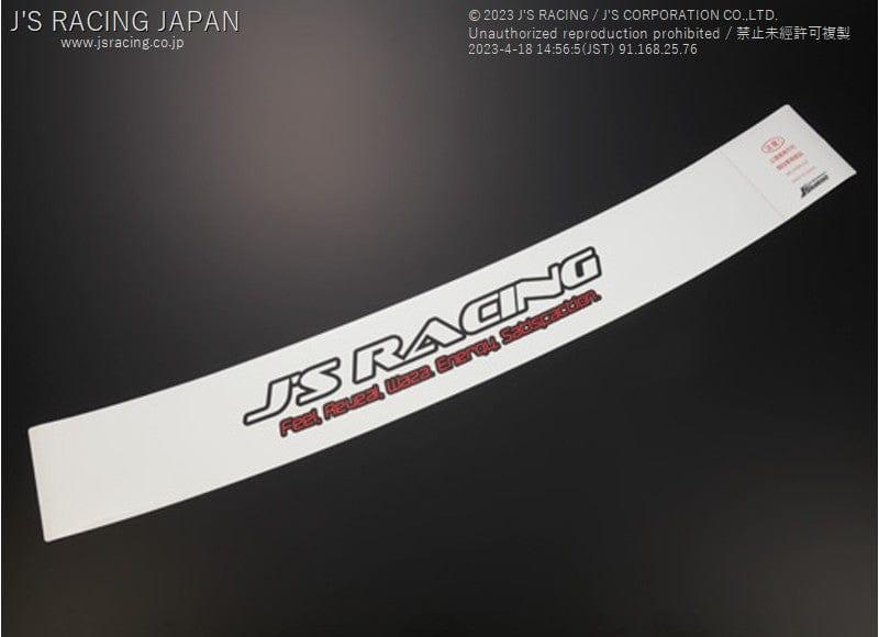 Js Racing - Window Sticker White - Honda - WWS-01-WH - WWS-01-WH - Rzcrew Garage