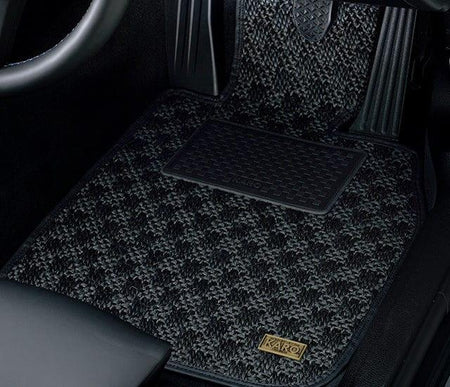 Karo - Sisal Floor Mat Set (Genuine H Hook) - Honda - Accord Euro R CL7 - 1788-Sisal-blue-black