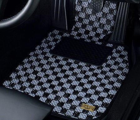 Karo - Sisal Floor Mat Set (Genuine H Hook) - Honda - Accord Euro R CL7 - 1788-Sisal-blue-black