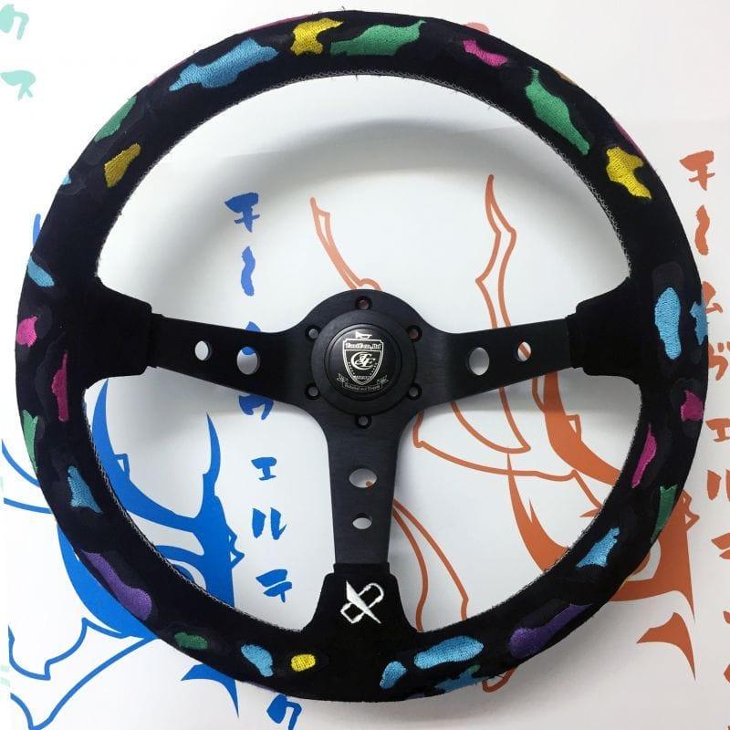 Momo - Trek Blue Steering Wheels - 3 Spokes Leather - Flat Dish-T-3 - RZCrewGarage