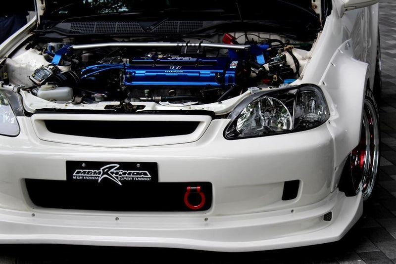 MandM Honda - Hyper Front Under Spoiler - Honda - Civic EK Hatchback - [variant sku] - RZCrewGarage