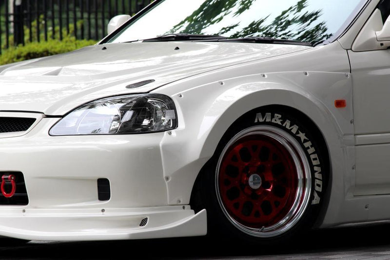 MandM Honda - Hyper Wide Body KIT Type MR01 - Honda - Civic EK Hatchback - [variant sku] - RZCrewGarage