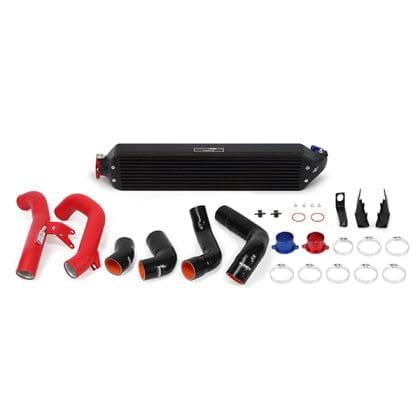 Mishimoto Mishimoto 2016+ Honda Civic 1.5T / 2017+ Honda Civic Si Black Intercooler Kit w/Red Pipes - Honda - Civic Sedan FC1