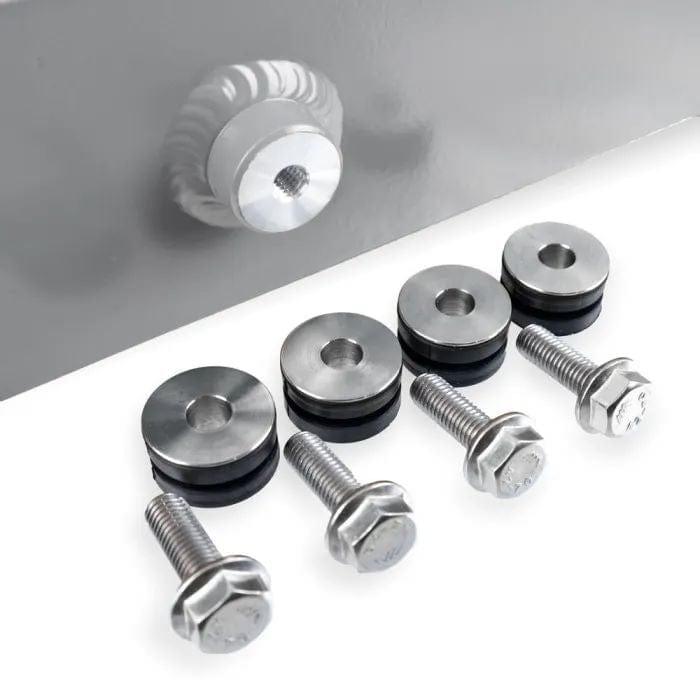 Mishimoto Universal Carbon Fiber Intercooler - Gloss Tanks - 525mm Silver Core - S-Flow - V-Band