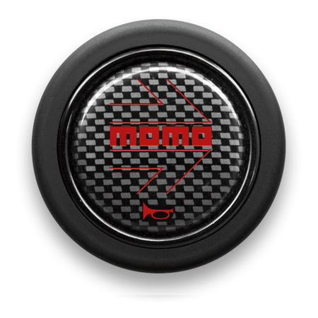 Momo Carbon Red Horn Button - HB-07-HB-07 - RZCrewGarage