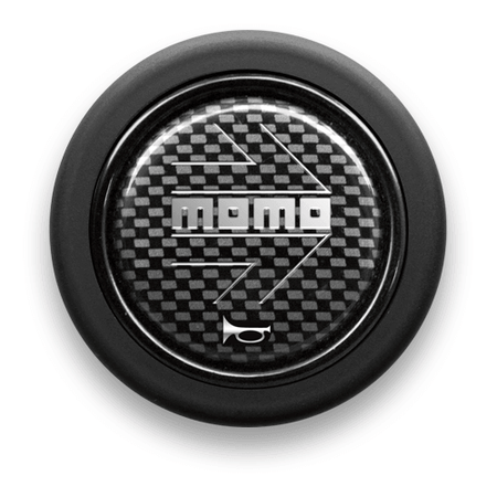 Momo Carbon Silver Horn Button - HB-06-HB-06 - RZCrewGarage