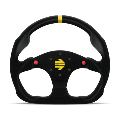 Momo - MOD.30 B Steering Wheels - 3 Spokes Suede - Flat Dish-MOD.30B - RZCrewGarage