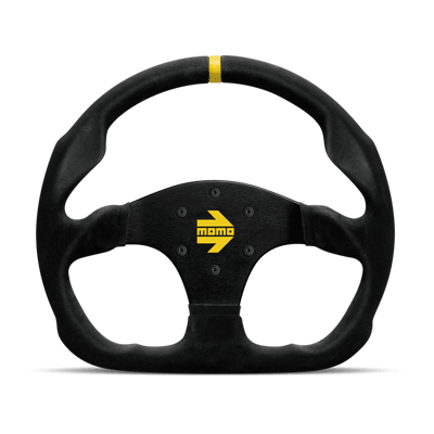 Momo - MOD.30 Steering Wheels - 3 Spokes Suede - Flat Dish-MOD.30 - RZCrewGarage