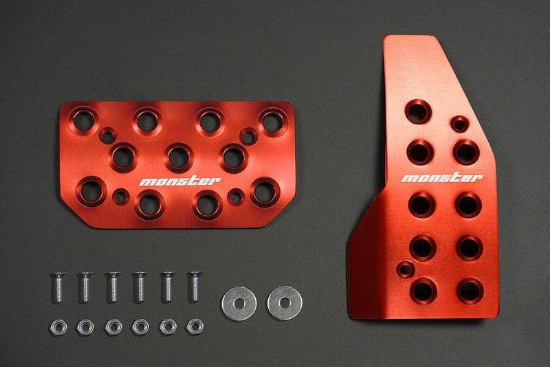 Monster Sport - Sports driving pedal cover AT Red Alumite - Suzuki - Swift Sport ZC33S - 849505-7650M