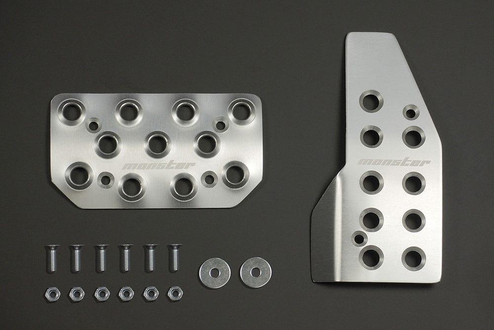 Monster Sport - Sports driving pedal cover AT Silver Alumite - Suzuki - Swift Sport ZC33S - 849505-7650M