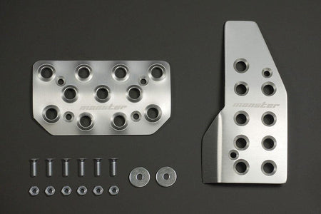 Monster Sport - Sports driving pedal cover AT Silver Alumite - Suzuki - Swift Sport ZC33S - 849505-7650M