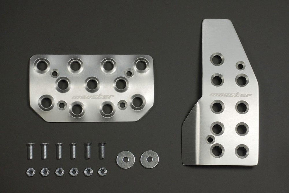 Monster Sport - Sports driving pedal cover AT Silver Alumite - Suzuki - Swift Sport ZC33S - 849505-7650M