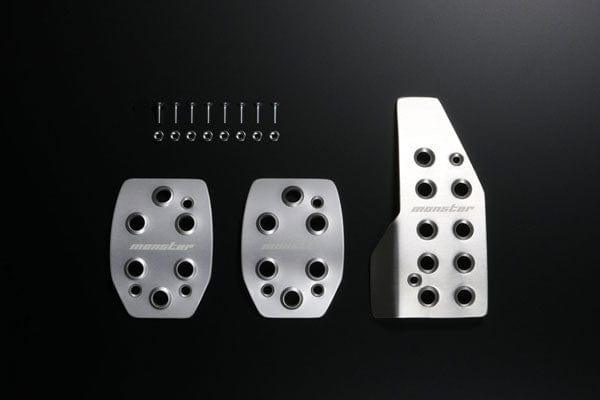 Monster Sport - Sports driving pedal cover MT Silver Alumite - Suzuki - Swift Sport ZC33S - 849501-7650M