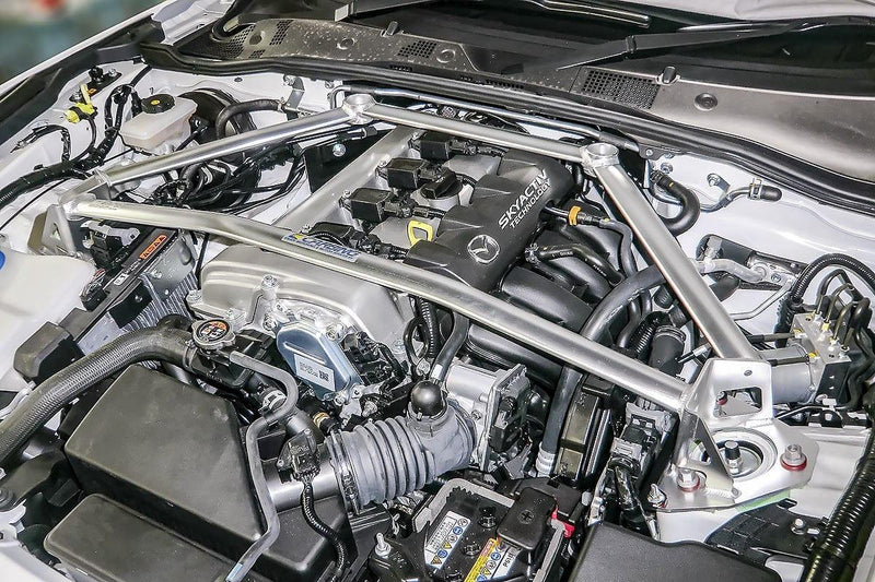 Okuyama Carbing - Front Type II Strut Bar (Aluminum) - Mazda MX-5 Miata Roadster RF ND - 642 426 1