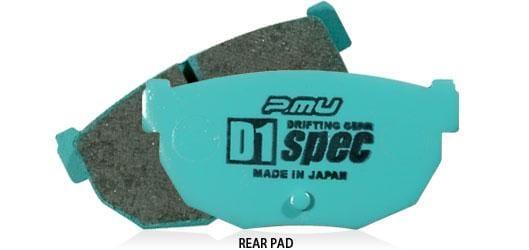 Project Mu - D1 spec Rear Brake Pads - Subaru Impreza WRX STI A-Line GVF Applied  C-E (2010-2014) - R916_Type_D1_Spec - Rzcrewgarage