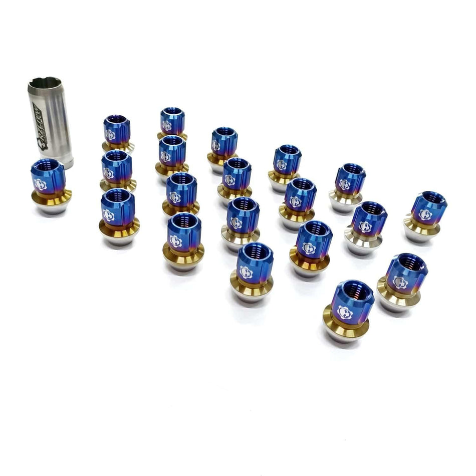 Rzcrew Racing - 2022 Limited Edition Burnt Titanium Lock Nut - M12x1.5 - Set of 20 - [variant sku] - RZCrewGarage