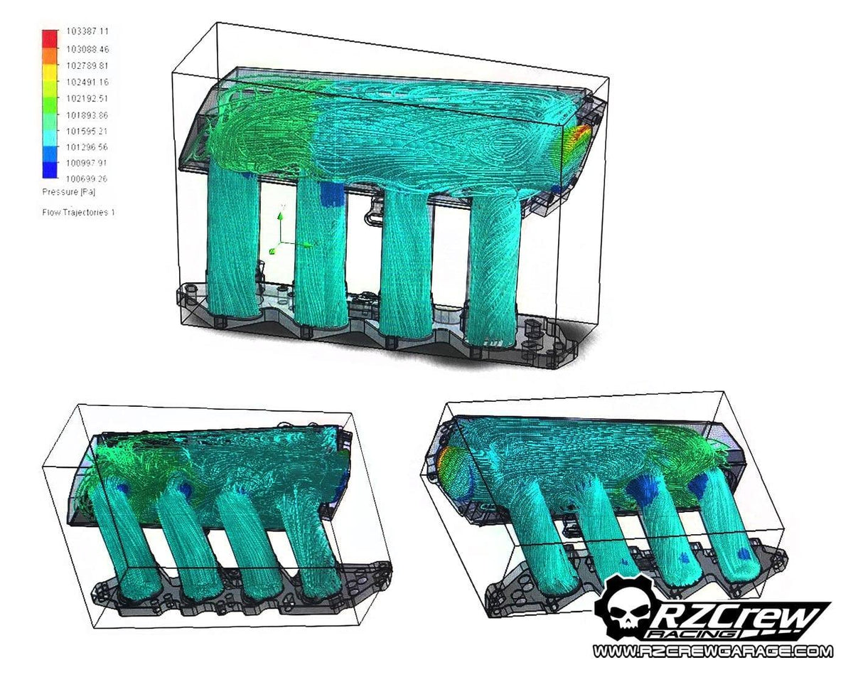 Rzcrew Racing - Airstream Intake Manifold - Honda - Civic/ Integra/ Crx/ Del Sol - B series Including B18C4 GSR - [variant sku] - RZCrewGarage