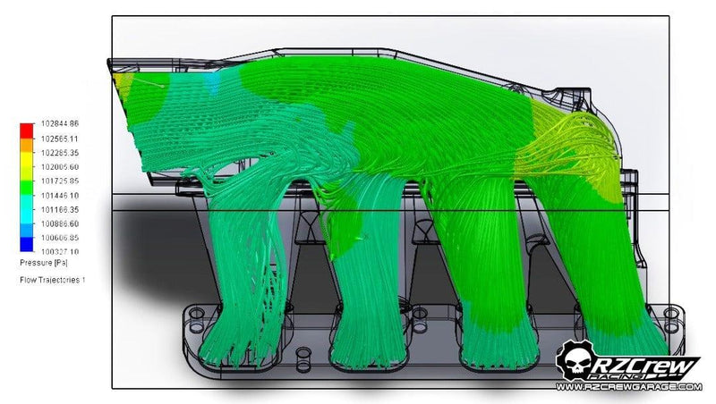 Rzcrew Racing - Billet Airstream Intake Manifold - Mitsubishi - Lancer Evolution X CZ4A - [variant sku] - RZCrewGarage