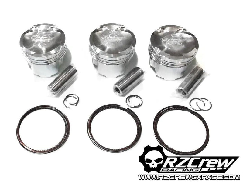 Rzcrew Racing - Forged Pistons 88.5mm - 8:5 to 15:0 Compression Ratio - Toyota - Yaris GR G16E-GTS