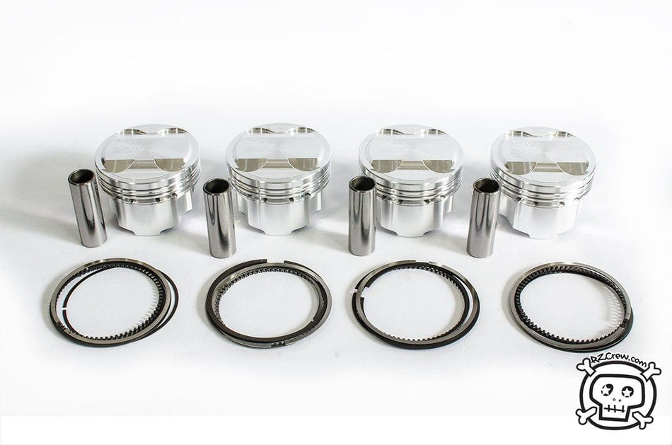 Rzcrew Racing - Forged Pistons 75mm - 8:5 to 15:0 Compression Ratio - Toyota - 1NZ-FE