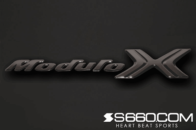S660.COM - Coloured Modulo X Emblem Kit - Honda - S 660 JW5 - Black Chrome S-660EMX6CB - Rzcrew Garage