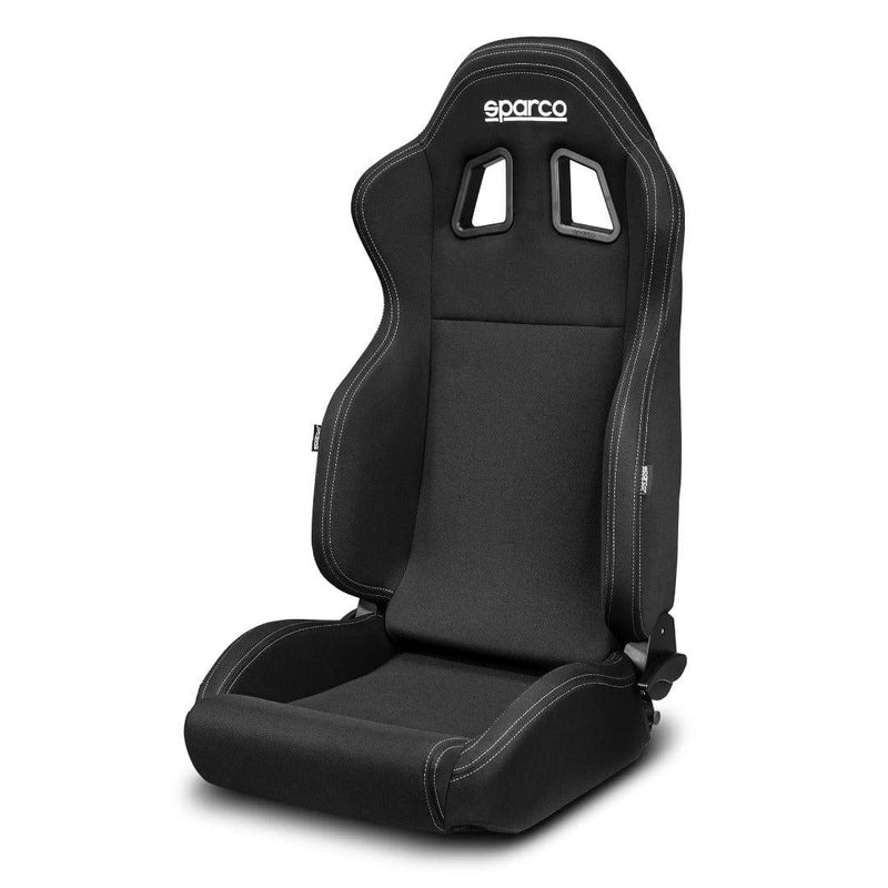 Sparco R100 MY22 Reclinable Seat - Tubular - Black - Fabric-009014NRNR - Rzcrewgarage