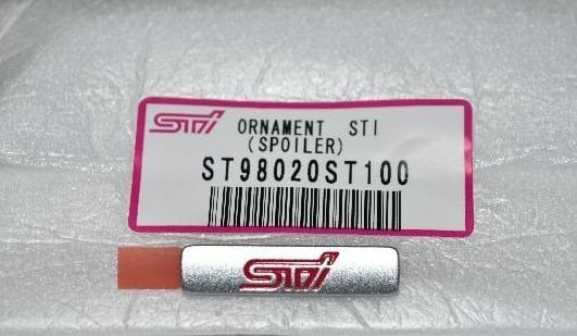 STI - Ornament Letter ( Spoiler) - Subaru - ST98020ST100 - Rzcrew Garage