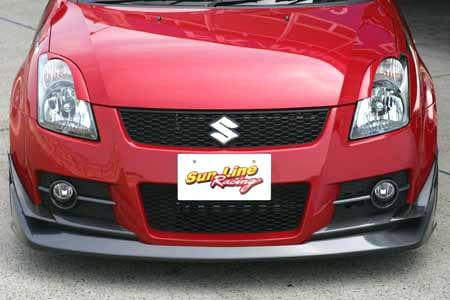 Swift Racing Spoiler Sun Line Racing - Sport Aero Front Half Spoiler Made by FRP - Suzuki ...