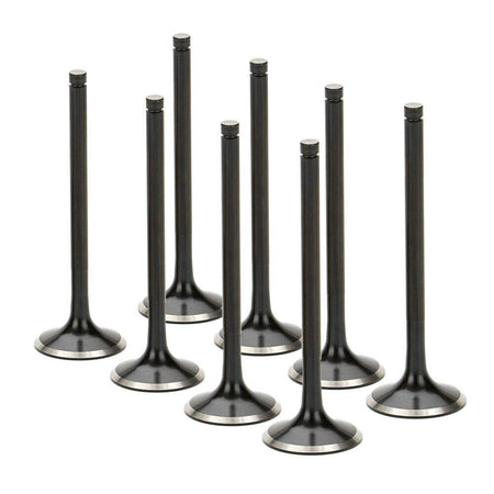 Supertech - Honda/Acura K20/K24 Black Nitrided Intake Valve - +0.5mm Oversize - Set of 8 - HIVN-1021F-8 - HIVN-1021F-8