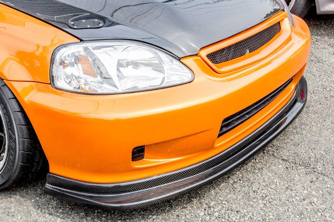 Tactical Art - Carbon Lip Spoiler - Honda - Civic EK Hatchback - TA-EK-CL - Rzcrew Garage