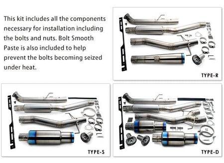 Tomei Usa Expreme Ti Full Titanium Type D Exhaust - Honda - Civic Type R FK8 -TB6090-HN06C