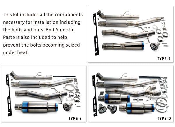 Tomei Usa Expreme Ti Full Titanium Type S Exhaust - Honda - Civic Type R FK8 -TB6090-HN06B