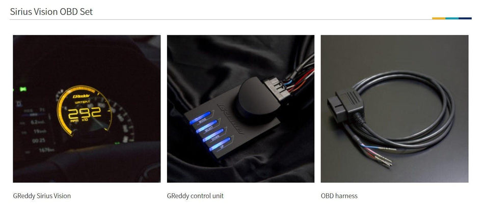 Trust Greddy Sirius vision obd set (ISO CAN)-16001750 - RZCrewGarage