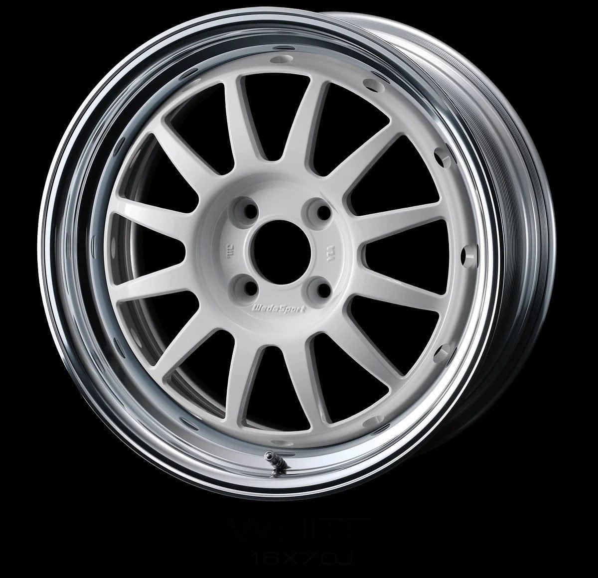 WedsSport Racing - 16x8J - 4x100 - ET: 12/45 (White) - Racing168124x100-W