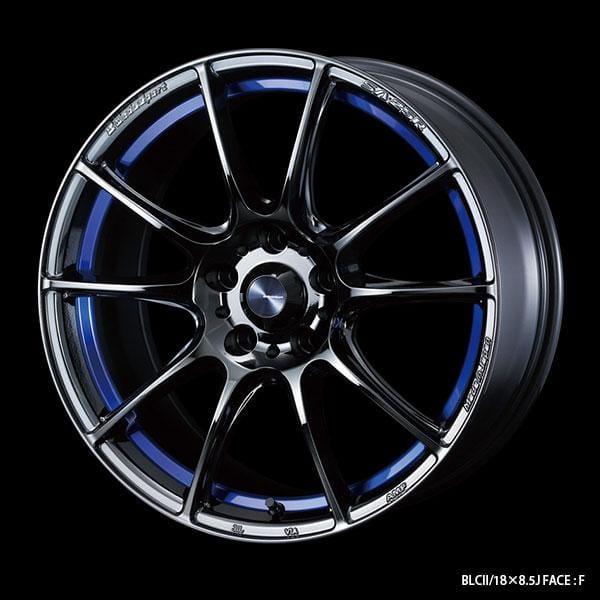 WedsSport SA-25R - 18x7.5J - 5x100 - ET: 45 (Blue Light Chrome II) - 5x100 - SA-25R-1875510045-PSB