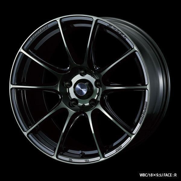 WedsSport SA-25R - 18x9.5J - 5x114.3 - ET: 12 (Worth Black Clear) - 5x114-3 - SA-25R-18955114312-WBC
