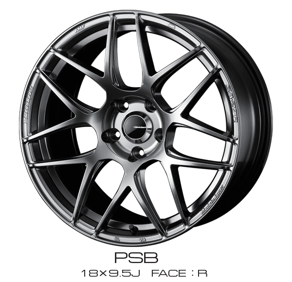 WedsSport SA-27R - 15x6J - 4x100 - ET: 48 (PLATINUM SILVER BLACK) - 4x100 - SA-27R156484x100-PSB