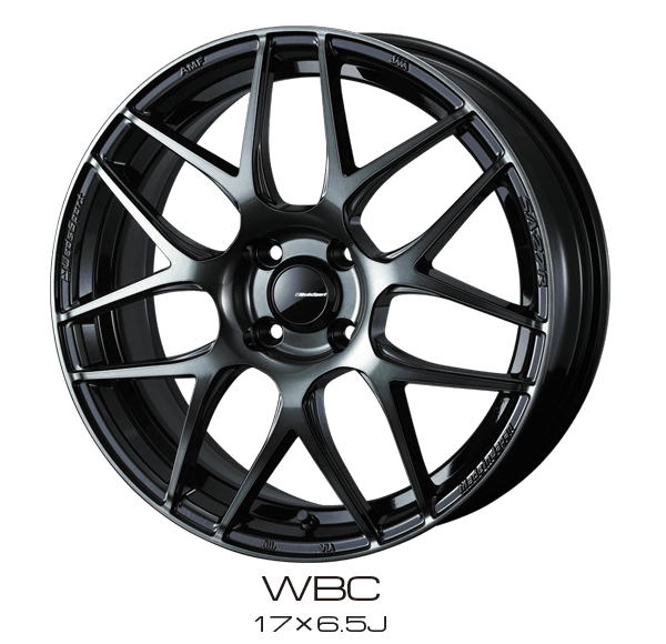 WedsSport SA-27R - 18x7.5J - 5x100 - ET: 45 (Worth Black Clear) - 5x100 - SA-27R187.5455x100-WBC