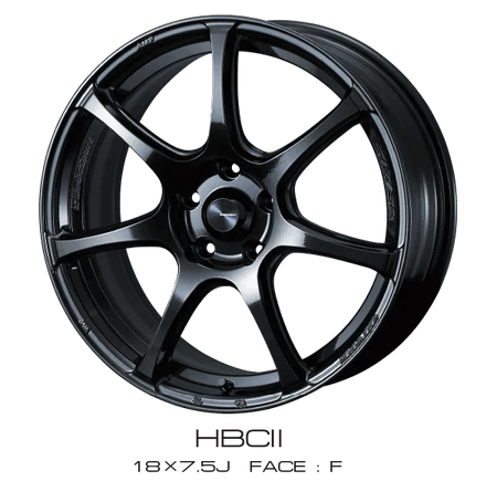 WedsSport SA-75R - 15x6J - 4x100 - ET: 38 (HYPER BLACK CLEAR ?) - 4x100 - SA-75R156384x100-HBCII