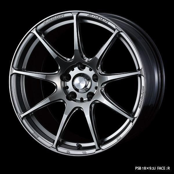 WedsSport SA-99R - 17x7.5J - 5x100 - ET: 48 (Platinum Silver Black) - 5x100 - SA-99R-1775510048-PSB