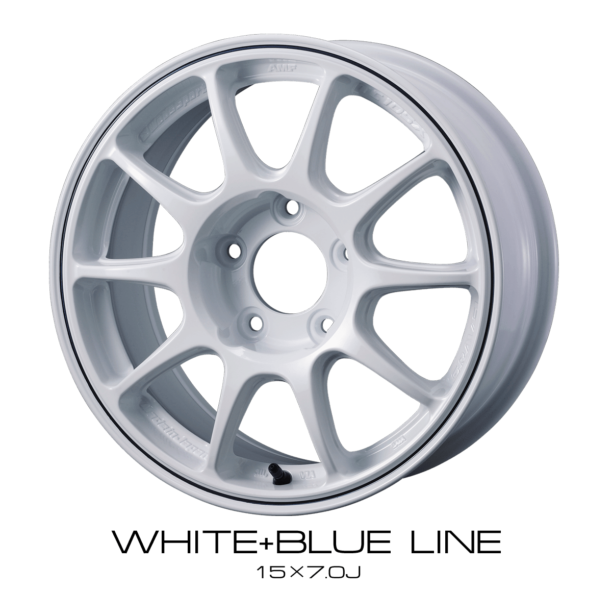 WedsSport TC105X GRAVEL - 15x6.5J - 5x100 - ET: 35 (White blue line) - 5x100 - TC105XGRAVEL-1565510035-WBL